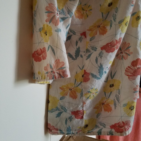Vintage cotton poppy print blouse - Picture 4 of 6